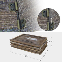 Shatchi 31.5Inch Christmas Tree Skirt Foldable Wooden Box Tree Stand Base Cover Tree For Tree Decorations - thumbnail 5