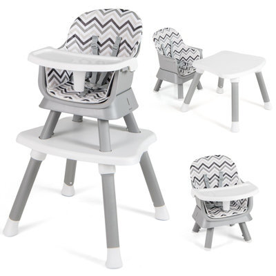 Costway 6-In-1 Baby High Chair Infant Feeding Chair Kids Stool W/removable Tray & Cushion - image 1
