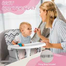 Costway 6-In-1 Baby High Chair Infant Feeding Chair Kids Stool W/removable Tray & Cushion - thumbnail 4