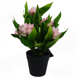 Leaf 3X 18Cm Artificial Freesia Plants Pink, White, Blue Flowering - thumbnail 7