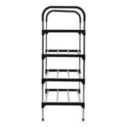 Living And Home 4 Tiers Shoe Rack Shoe Storage Organizer Space Saving Storage Shelf - thumbnail 7
