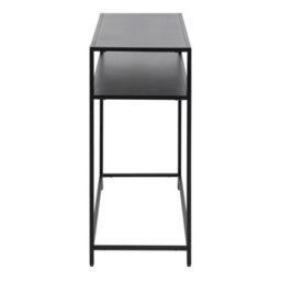 Furniture To Go Newcastle Console Table With Open Shelf In Matt Black - thumbnail 3