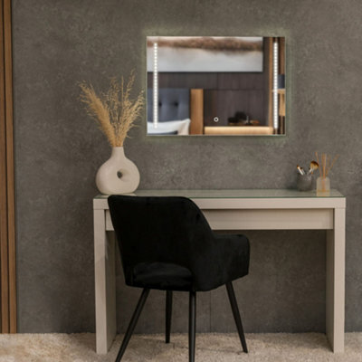 Valuelights Mirror Ip44 Bathroom Demister Touch Control Led Strip 50 X 70Cm Mirror Light - image 1