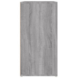 Berkfield Shoe Cabinet Grey Sonoma 60X35X70 Cm Engineered Wood - thumbnail 7