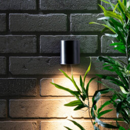 Litecraft Pack Of 2 Wye Black Outdoor Wall Lights - thumbnail 2