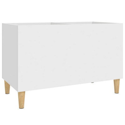 Vidaxl Record Cabinet White 74.5X38X48 Cm Engineered Wood - image 1