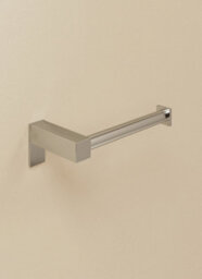 Cosmic Toilet Roll Holder, Silver Gloss, Wall-Mounted, 8 Cm. Collection Metric - thumbnail 1