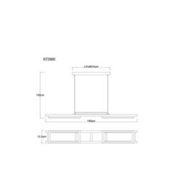 Luminosa Lighting Luminosa Illa Pendant Ceiling Light Matt Black 3X Led 3000K - thumbnail 8