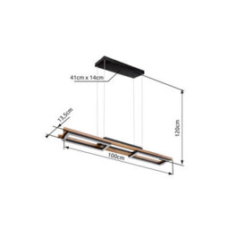 Luminosa Lighting Luminosa Illa Pendant Ceiling Light Matt Black 3X Led 3000K - thumbnail 9