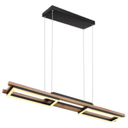 Luminosa Lighting Luminosa Illa Pendant Ceiling Light Matt Black 3X Led 3000K