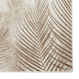 Beige/bronze Rug, 8mm Thickness Nature Print Rug, Luxurious Rug For Bedroom, Living Room, & Dining Room-120Cm X 170Cm - thumbnail 3