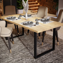 Furniture To Go Nikomedes Dining Table In Bartex Oak - thumbnail 5