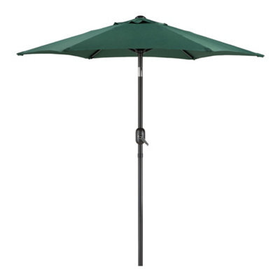 Vonhaus Parasol 2M, Garden Umbrella, Sun Shade Canopy With Hand Crank, Tilt Function, Uv30+ Protection, Air Vent, Steel Frame - image 1
