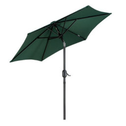Vonhaus Parasol 2M, Garden Umbrella, Sun Shade Canopy With Hand Crank, Tilt Function, Uv30+ Protection, Air Vent, Steel Frame - thumbnail 9