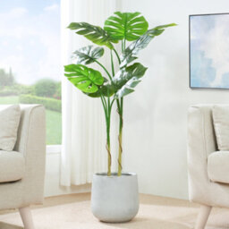 MCC Direct Artificial Plant Monstera Tree Indoor House Plant 120 Cm