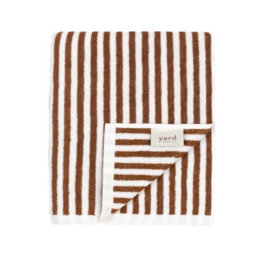 Yard Hebden Striped 100% Cotton Hand Towel, Pecan, 50 X 100Cm - thumbnail 2