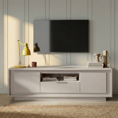 FurniComp LTD Furnicomp Berlin 2 Door 1 Drawer 180Cm Cashmere Tv Stand - image 1