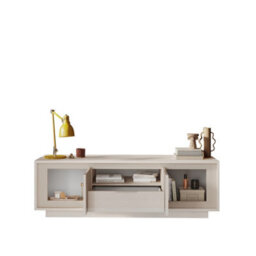 FurniComp LTD Furnicomp Berlin 2 Door 1 Drawer 180Cm Cashmere Tv Stand - thumbnail 3