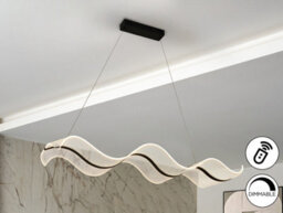 Luminosa Lighting Luminosa Olas Bar Pendant Ceiling Light Black Led 2700-5000K Remote Control - Uk Stock - thumbnail 1