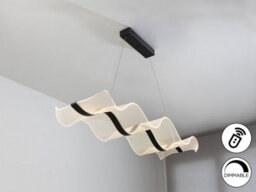 Luminosa Lighting Luminosa Olas Bar Pendant Ceiling Light Black Led 2700-5000K Remote Control - Uk Stock - thumbnail 5