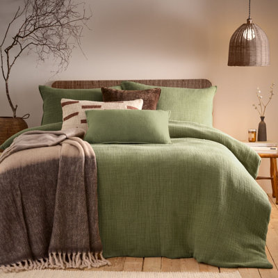 Yard Ribble Stone Washed 100% Cotton Duvet Cover Set - image 1