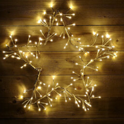 Samuel Alexander 60Cm Light Up Gold Christmas Star With 150 Static And Flashing Warm White Leds - thumbnail 8