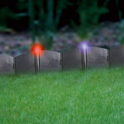 Pack Of 24 Solar-Powered Led Garden Lawn Edging With Attractive Hammer-In Design - thumbnail 3