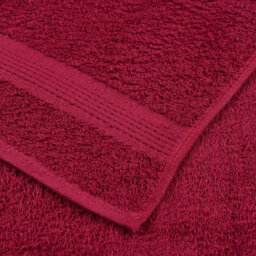 Berkfield 8 Piece Towel Set Bordeaux 360 Gsm 100% Cotton - thumbnail 6