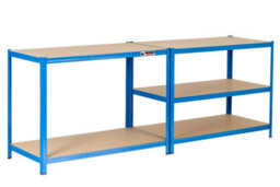 Rhino Racking 180 X 120 X 60Cm - Blue - 5 Tier Boltless Heavy Duty Garage Shelving Unit - 1000Kg Load Weight - thumbnail 7