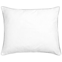 Beliani Bed Pillow Pelister Low Microfibre 50 X 60 Cm White - thumbnail 1