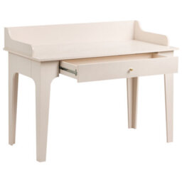 Beliani Home Office Desk Montira 118 Cm 60 Cm Light Beige - thumbnail 4