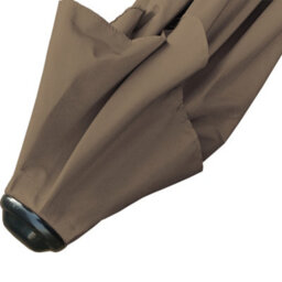 Sundaze 2.7M Taupe Garden Parasol Umbrella Sun Shade Canopy With Hand Crank Tilt Function - thumbnail 3