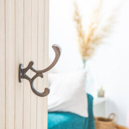 Hammer and Tongs Hammer & Tongs Ornamental Hat & Coat Hook - W30mm X H130mm - Raw - thumbnail 6