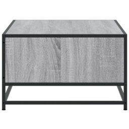 Walplus Coffee Table Grey Sonoma 100X57X35 Cm Engineered Wood And Metal - thumbnail 6
