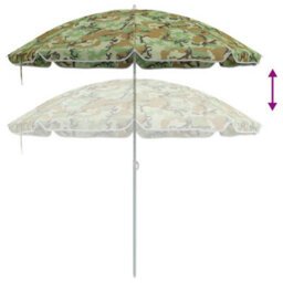 Berkfield Beach Parasol With Aluminium Pole Camouflage 240 Cm - thumbnail 6