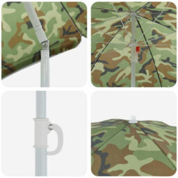 Berkfield Beach Parasol With Aluminium Pole Camouflage 240 Cm - thumbnail 5
