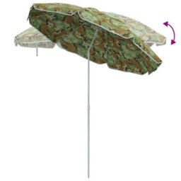 Berkfield Beach Parasol With Aluminium Pole Camouflage 240 Cm - thumbnail 7