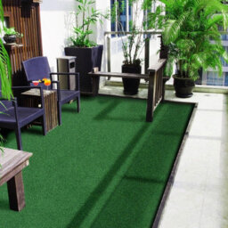 Floordirekt Artificial Felt Grass Matting Wonder Colour Easy Care Durable Ideal For Balcony Patio Green - 100 X 450 Cm - thumbnail 2