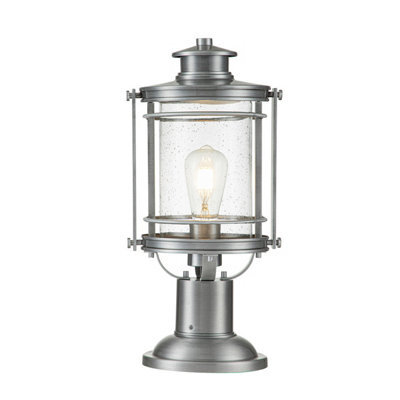 Luminosa Lighting Luminosa Quoizel Booker Outdoor Pedestal Light Industrial Aluminium, Ip44 - image 1
