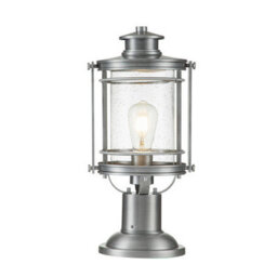 Luminosa Lighting Luminosa Quoizel Booker Outdoor Pedestal Light Industrial Aluminium, Ip44 - thumbnail 1