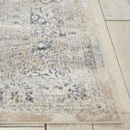 Ivory Blue Luxurious Traditional Floral Easy To Clean Rug For Dining Room Bed Room And Living Room-239Cm X 330Cm - thumbnail 5