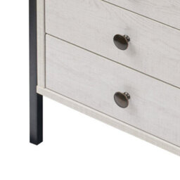 Alva White Oak 3 Drawer Bedside Table Chest Nightstand Bedroom Furniture Storage - thumbnail 5