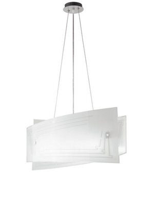 Luminosa Lighting Luminosa Concept 4 Light Pendant Ceiling Light White 60X20X30Cm - image 1