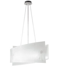 Luminosa Lighting Luminosa Concept 4 Light Pendant Ceiling Light White 60X20X30Cm - thumbnail 1
