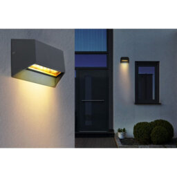 Luminosa Lighting Luminosa Honna Outdoor Up Down Wall Lamp Anthracite Ip54 Clear Glass Shade Led 3000K - thumbnail 6