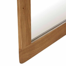 Zelah Oak 120Cm Large Wall Mirror - By Roseland Furniture - thumbnail 6