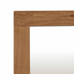 Zelah Oak 120Cm Large Wall Mirror - By Roseland Furniture - thumbnail 5