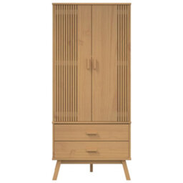 Vidaxl Wardrobe Olden Brown 76.5X53X172 Cm Solid Wood Pine - thumbnail 7