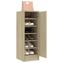 Walplus Shoe Cabinet Sonoma Oak 32X35X92 Cm Engineered Wood - thumbnail 4