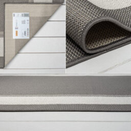 Homeart Outdoor Rugs Easy Cleaning Area Rugs For Balcony,garden,picnic,uv Weather Resistant  Grey Cream, 80 X 150 Cm - thumbnail 5